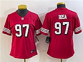 Women's San Francisco 49ers #97 Nick Bosa New Red Stitched Jersey(Run Small),baseball caps,new era cap wholesale,wholesale hats